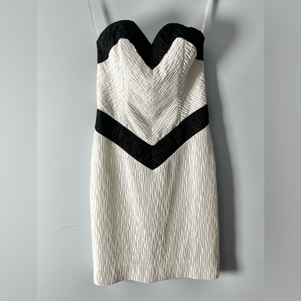 Vintage Terence Nolder Saks Fifth Avenue Strapless Dress 1980s